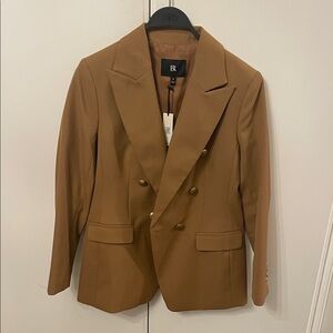 Banana republic blazer gold buttons camel NWT sz6 classic